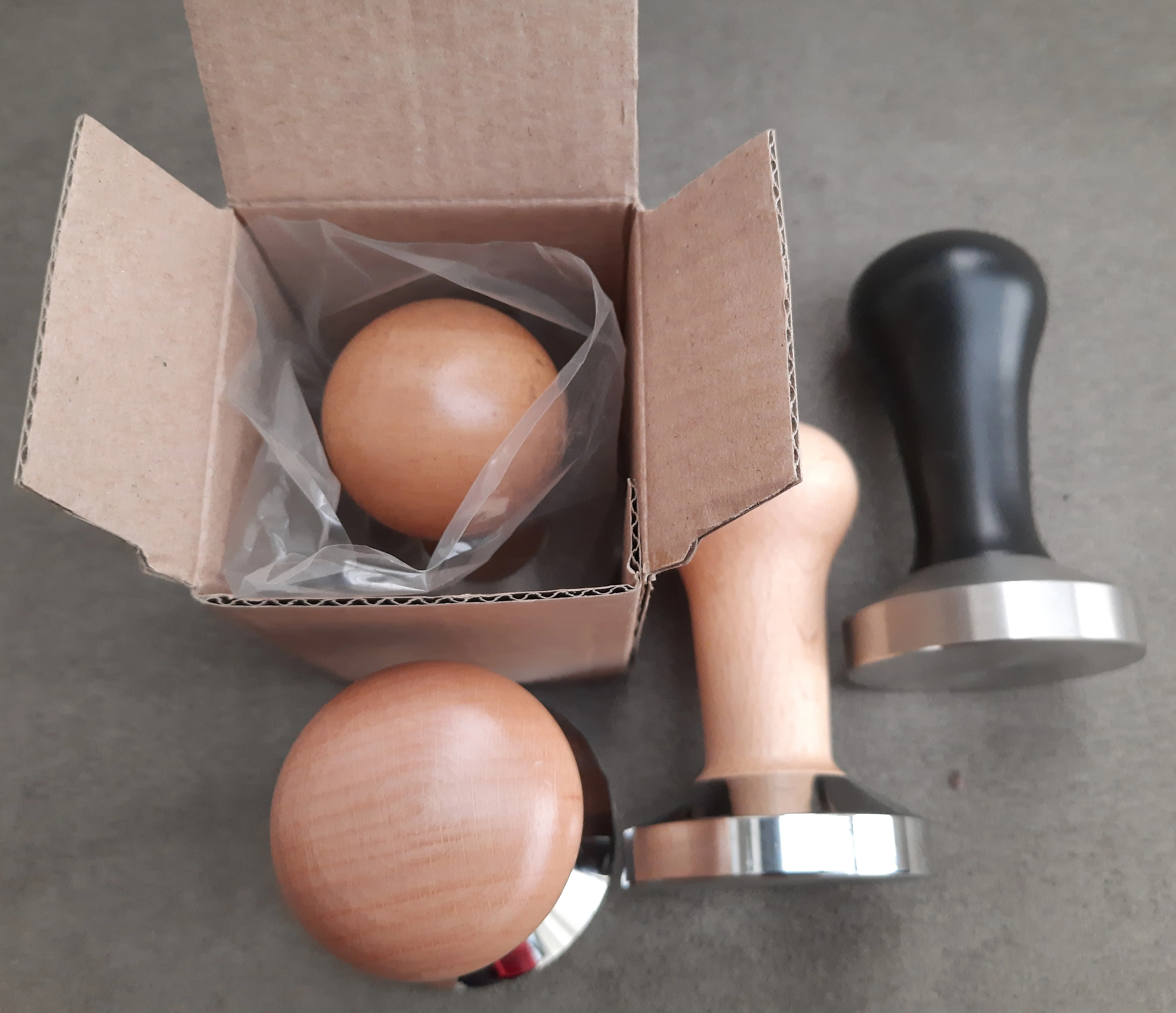 Coffee Tamper 58mm Flat Bottom - Image 2
