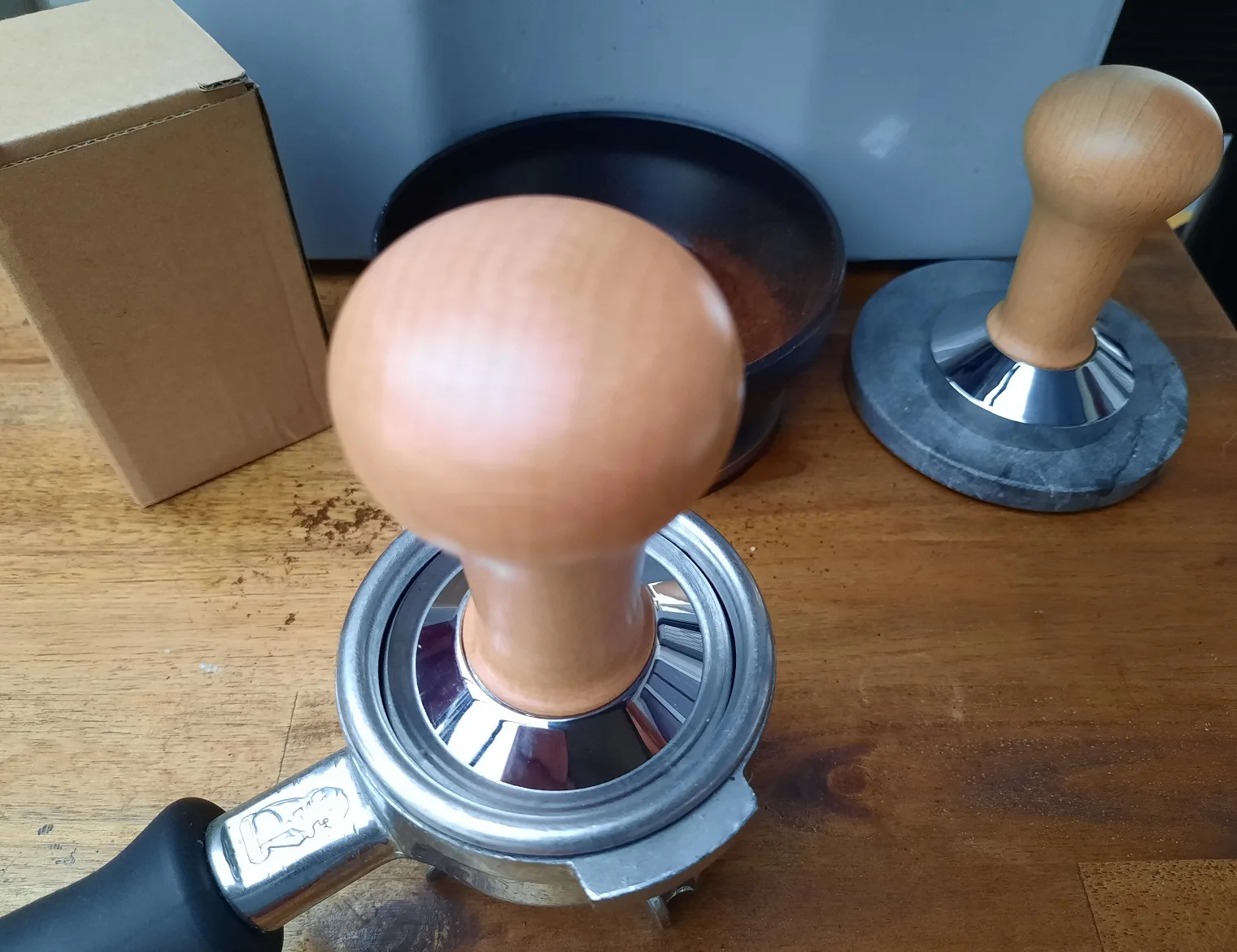 Coffee Tamper 58mm Flat Bottom - Image 3