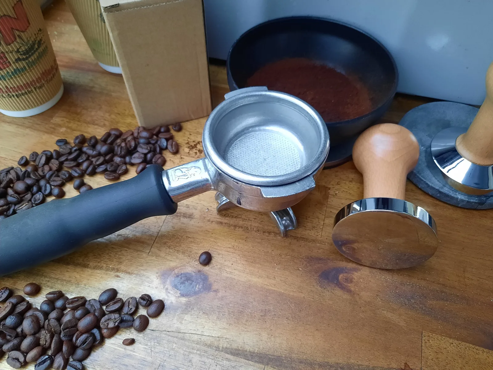 Coffee Tamper 58mm Flat Bottom - Image 4